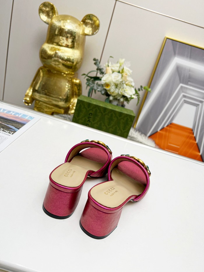 Women heel slipper shoes, heel 2.5cm/6.5cm, size 35-44, SS50-180
