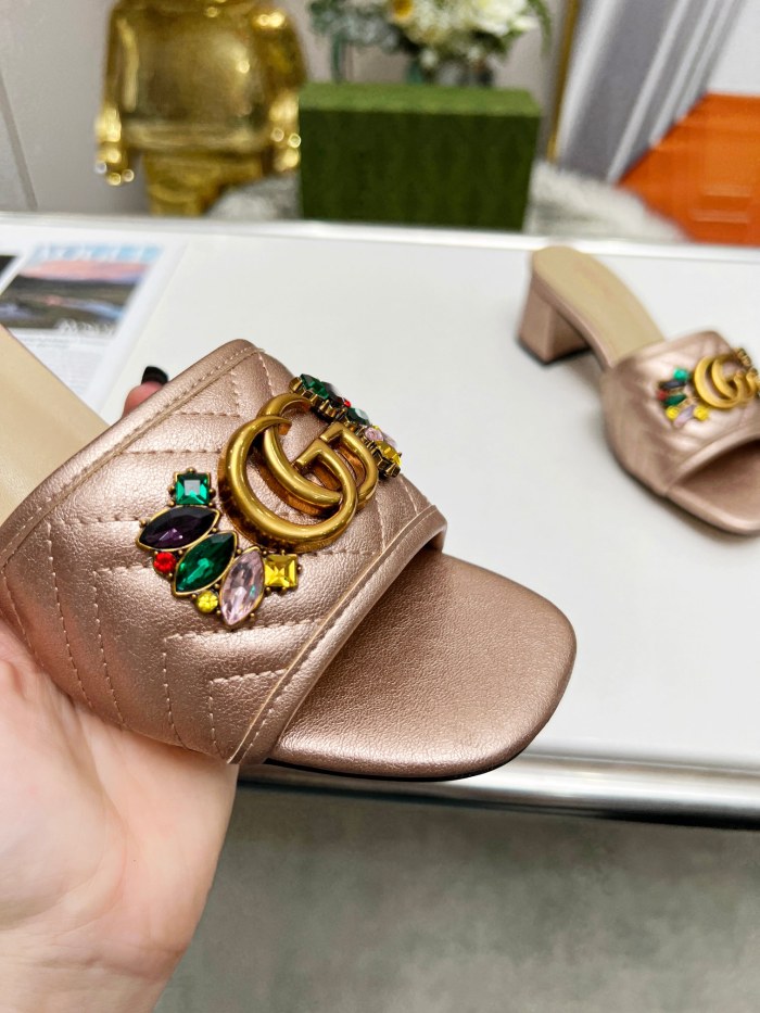 Women heel slipper shoes, heel 2.5cm/6.5cm, size 35-44, SS50-177