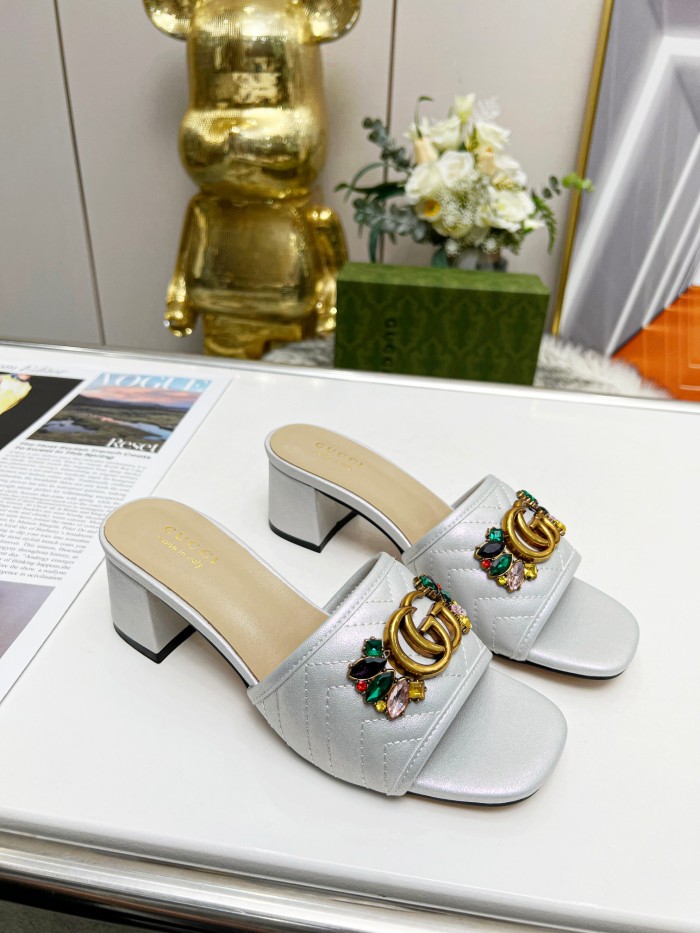 Women heel slipper shoes, heel 2.5cm/6.5cm, size 35-44, SS50-179
