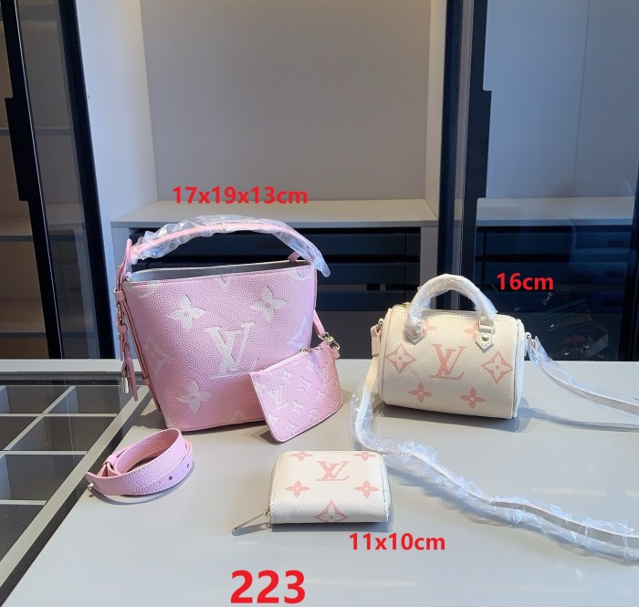 Split leather bag a set,3A ,no box,  B75-223