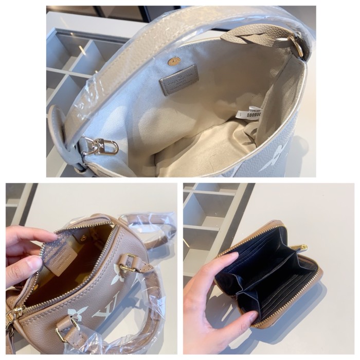 Split leather bag a set,3A ,no box,  B75-218