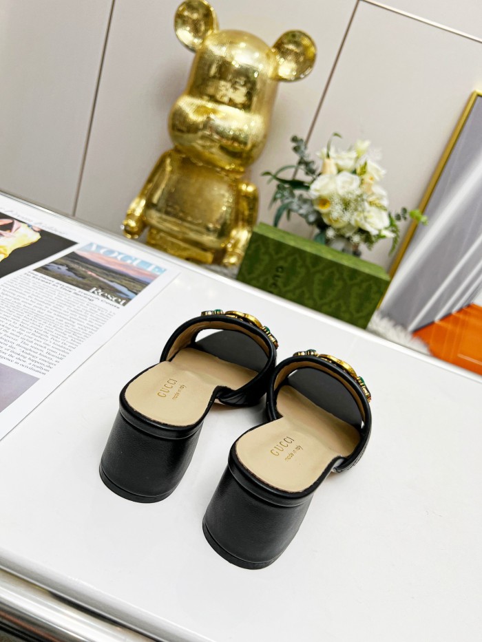 Women heel slipper shoes, heel 2.5cm/6.5cm, size 35-44, SS50-176