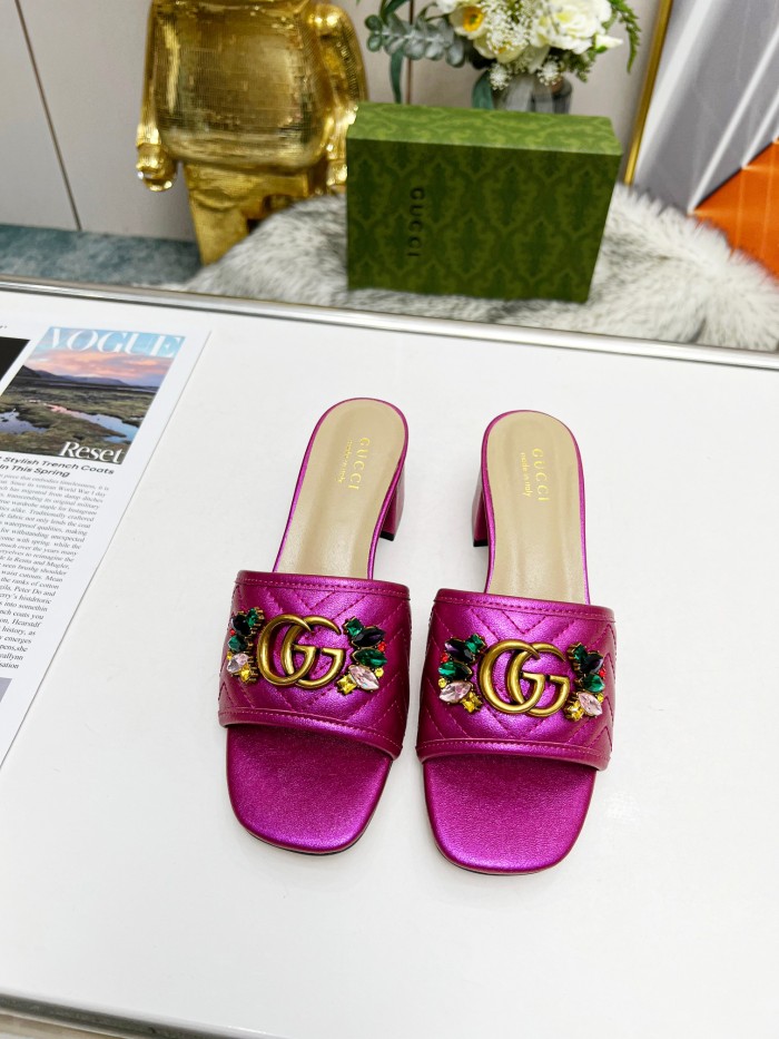 Women heel slipper shoes, heel 2.5cm/6.5cm, size 35-44, SS50-180