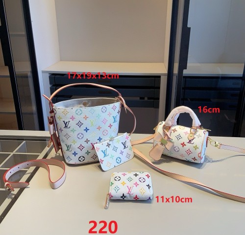 Split leather bag a set,3A ,no box,  B75-220