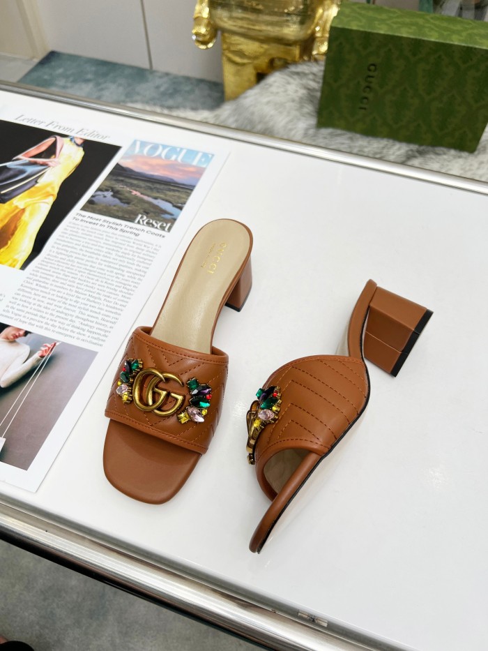 Women heel slipper shoes, heel 2.5cm/6.5cm, size 35-44, SS50-178