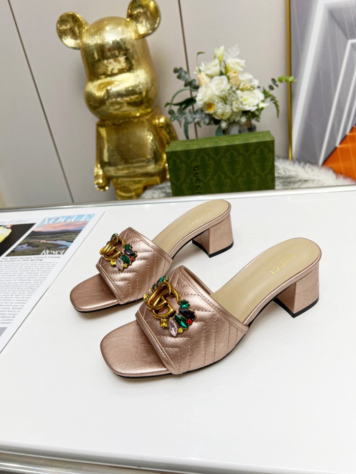 Women heel slipper shoes, heel 2.5cm/6.5cm, size 35-44, SS50-177