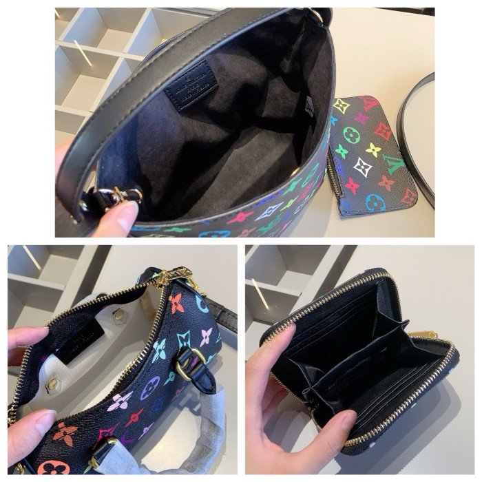 Split leather bag a set,3A ,no box,  B75-221