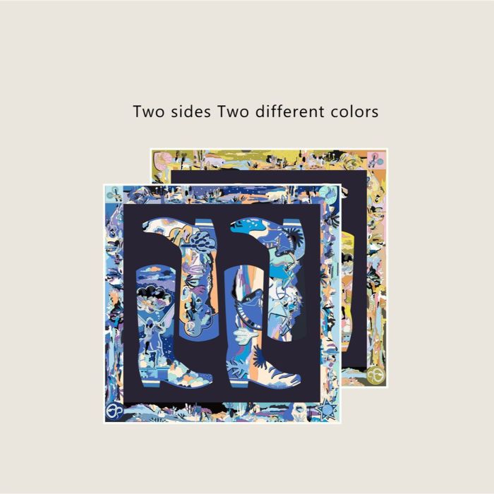 Silk scarf for women, size: 90cm, no box. SF20-8-10
