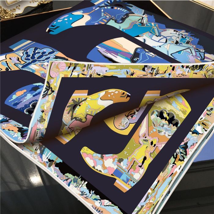 Silk scarf for women, size: 90cm, no box. SF20-8-10