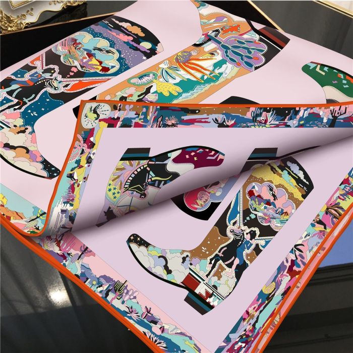 Silk scarf for women, size: 90cm, no box. SF20-8-10
