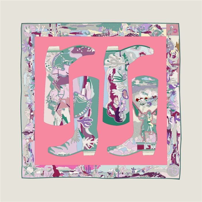 Silk scarf for women, size: 90cm, no box. SF20-8-10