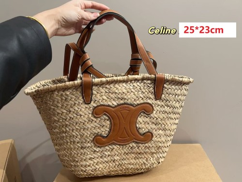 The basket is made of straw bag ,3A ,size 25*23cm, no box,  B68-108