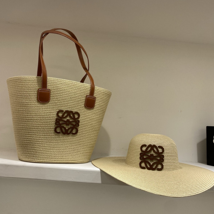 Fashion Tassel hat 🏖️➕ straw bag ⛱️ set  ,no box. HX40-20-23