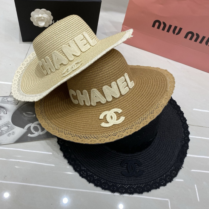 Fashion hat 🏖️➕ straw bag ⛱️ set  ,no box. HX40-53