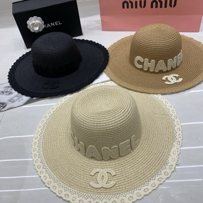 Fashion hat 🏖️➕ straw bag ⛱️ set  ,no box. HX40-53