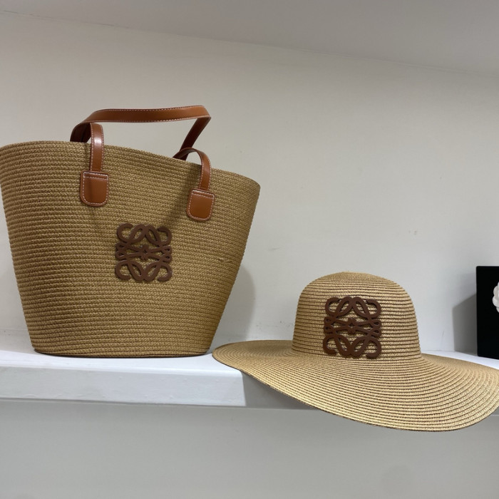 Fashion Tassel hat 🏖️➕ straw bag ⛱️ set  ,no box. HX40-20-23