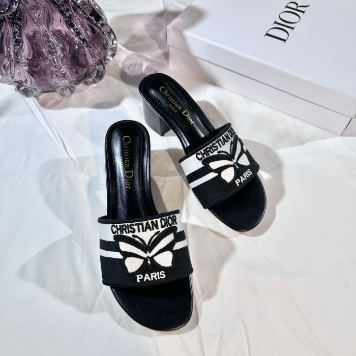 Women heel slipper shoes, size 35-42, with box,SS50-278