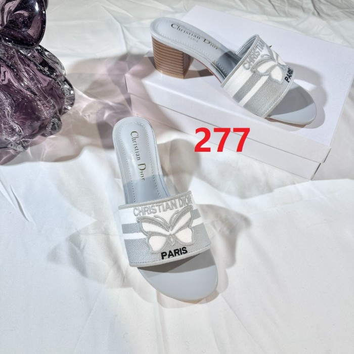 Women heel slipper shoes, size 35-42, with box,SS50-277