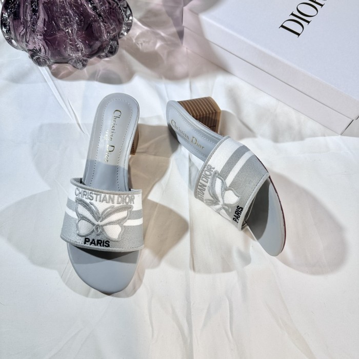 Women heel slipper shoes, size 35-42, with box,SS50-277