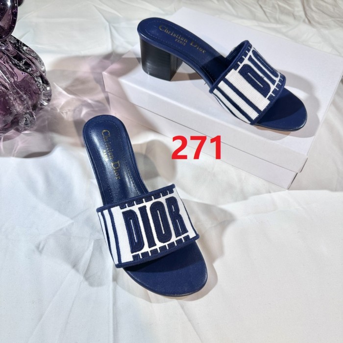 Women heel slipper shoes, size 35-42, with box,SS50-271