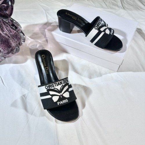 Women heel slipper shoes, size 35-42, with box,SS50-278