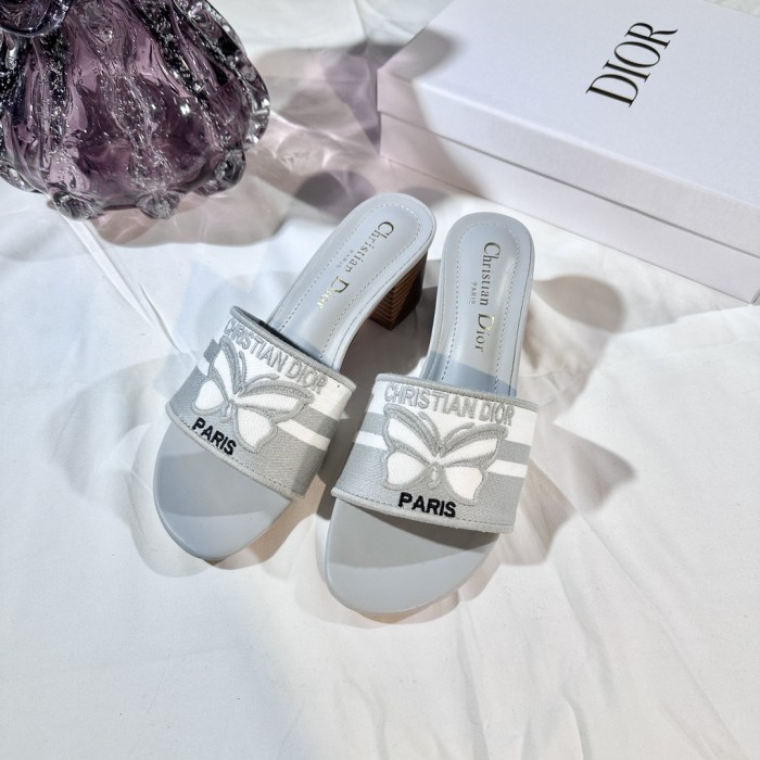 Women heel slipper shoes, size 35-42, with box,SS50-277