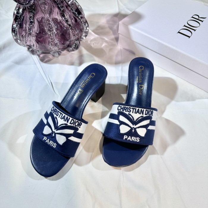Women heel slipper shoes, size 35-42, with box,SS50-276