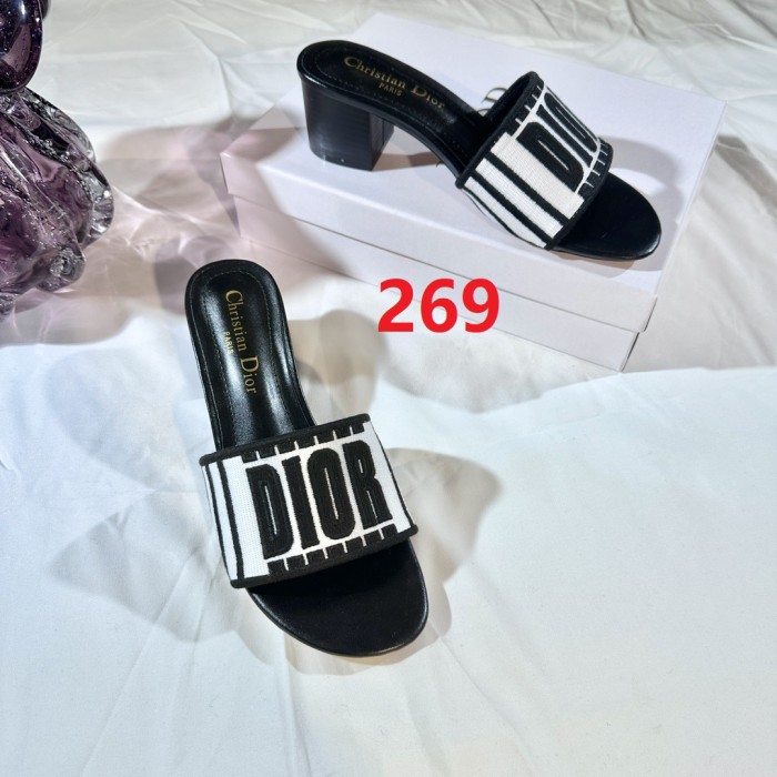 Women heel slipper shoes, size 35-42, with box,SS50-269