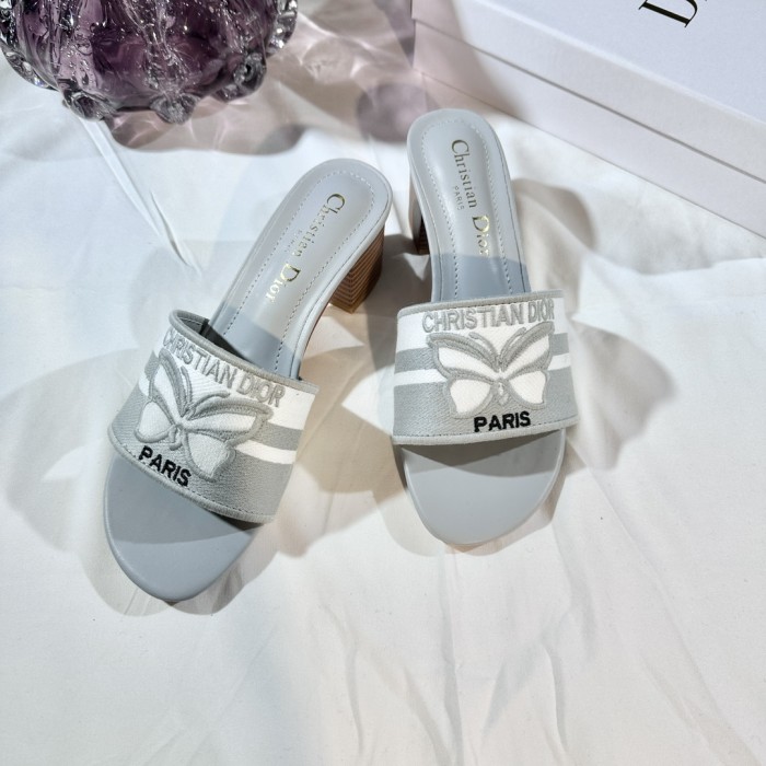 Women heel slipper shoes, size 35-42, with box,SS50-277