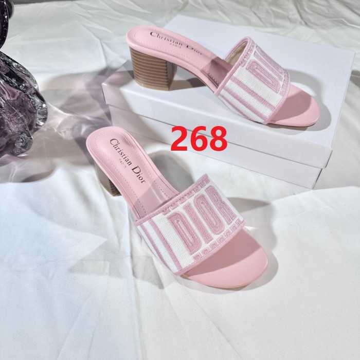 Women heel slipper shoes, size 35-42, with box,SS50-268