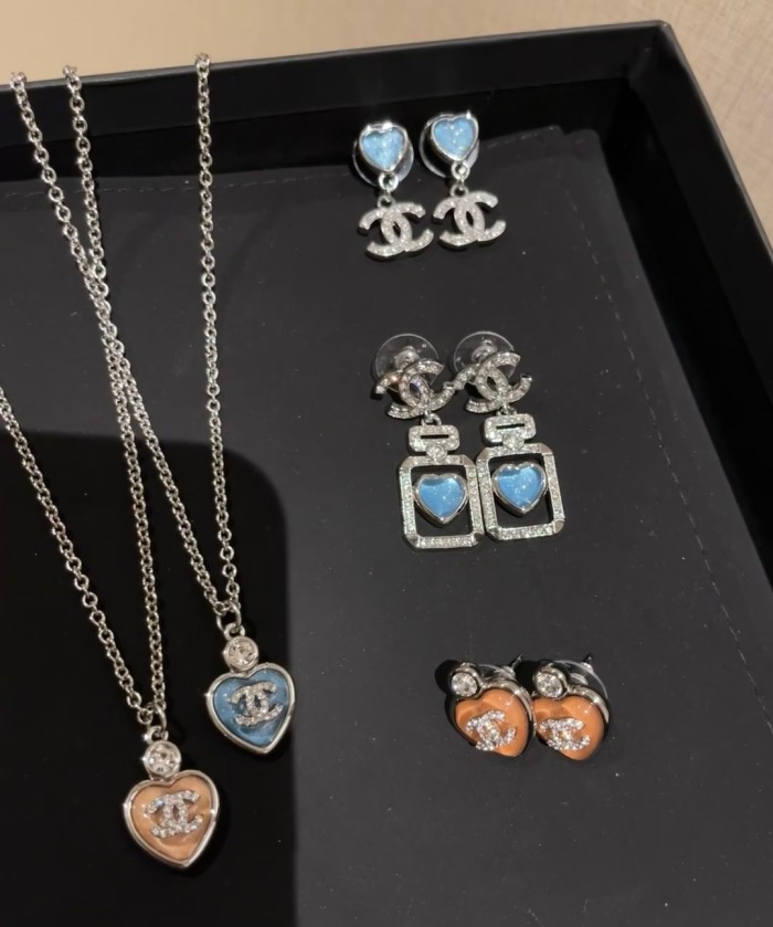Necklace earring  jewelry ,with box,  J25-62-66