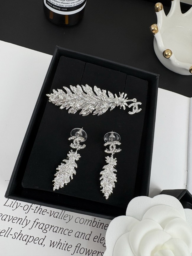 Brooch earring  jewelry ,with box,  J25-95-98