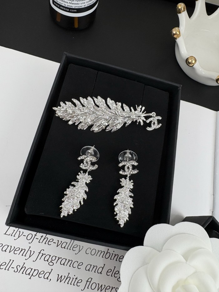 Brooch earring  jewelry ,with box,  J25-95-98