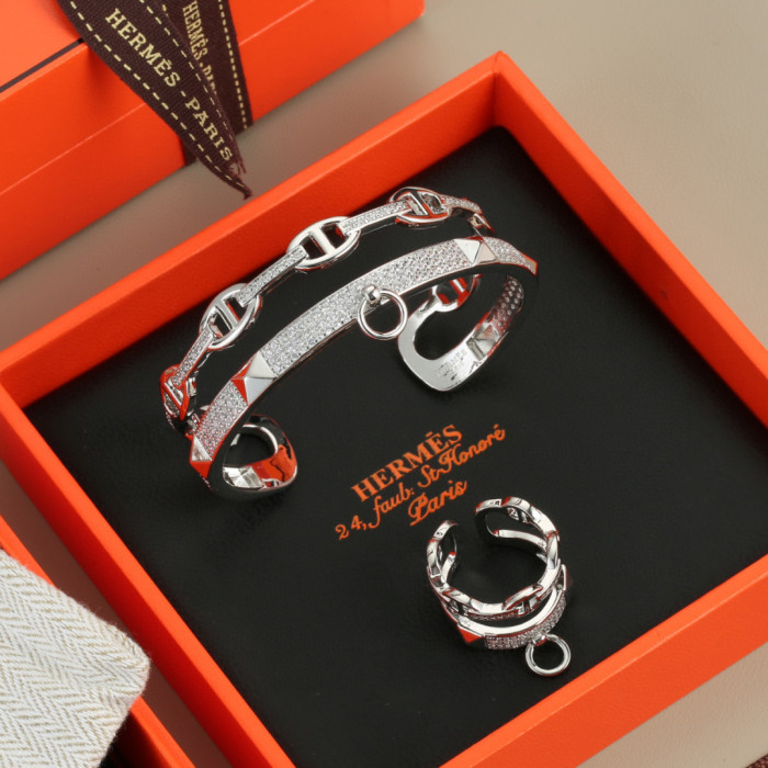 Bracelet bangle,Ring, Earring, jewelry ,with box,  J25-121-122
