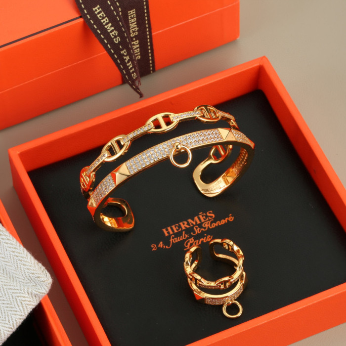 Bracelet bangle,Ring, Earring, jewelry ,with box,  J25-121-122
