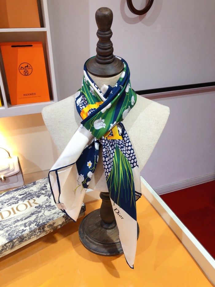 Cotton silk scarf, size 90x90cm, SF20-13