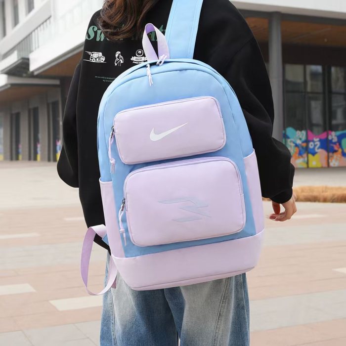 Waterproof Oxford backpack school bag ,  no box, size 32x16x45cm , B28-187-190