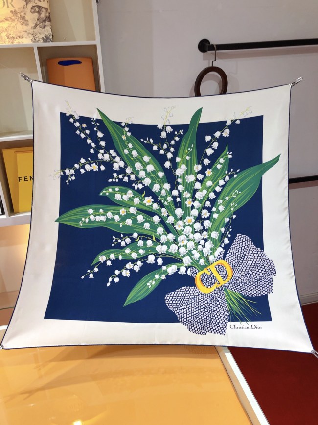 Cotton silk scarf, size 90x90cm, SF20-13