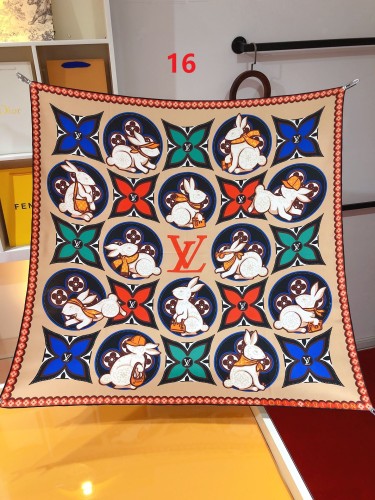 Cotton silk scarf, size 90x90cm, SF20-16