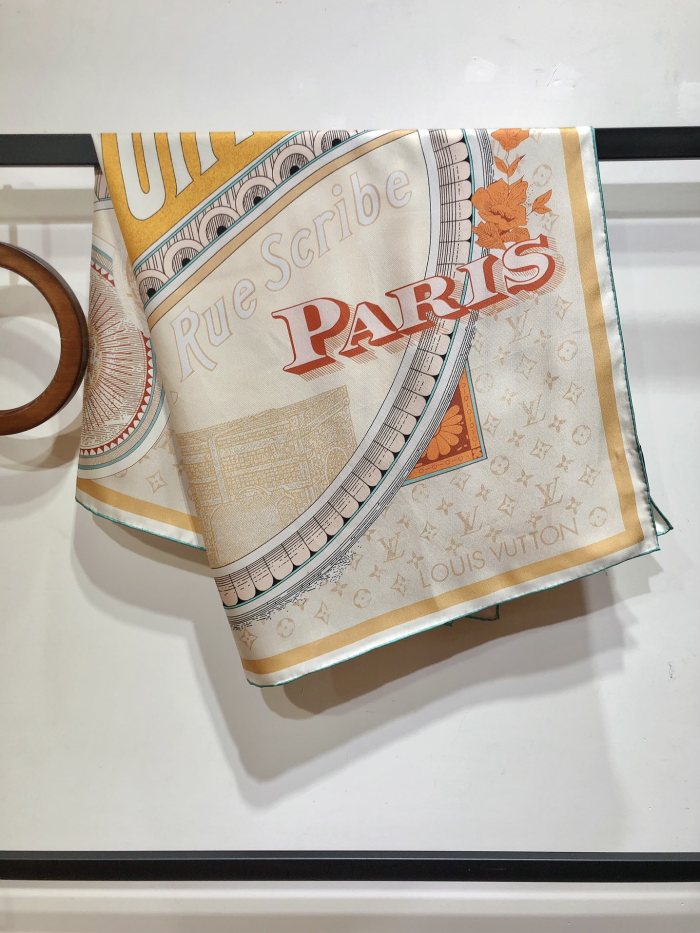 Cotton silk scarf, size 90x90cm, SF20-21