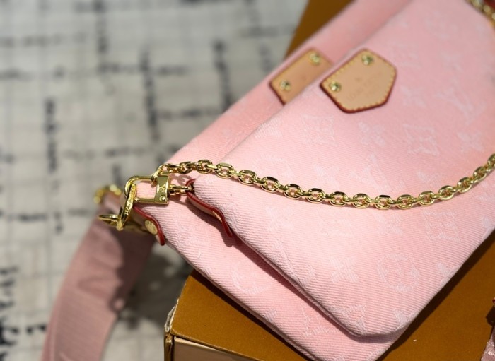 Denim split leather bag, 4A,size 25x14cm,no box,B68-133