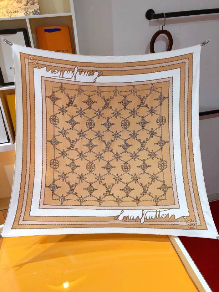 Cotton silk scarf, size 90x90cm, SF20-17