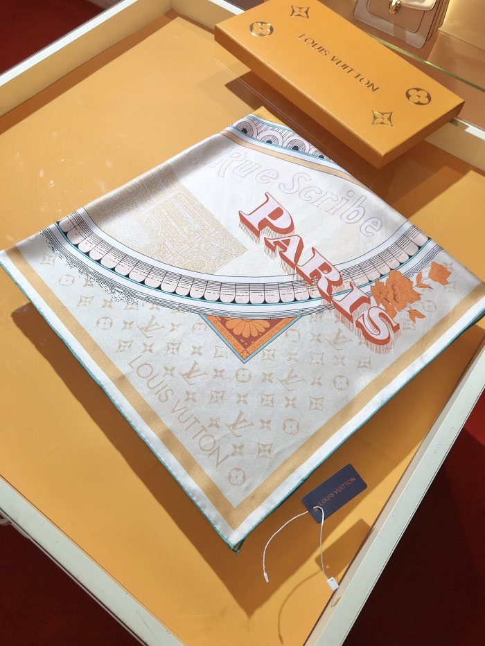 Cotton silk scarf, size 90x90cm, SF20-21