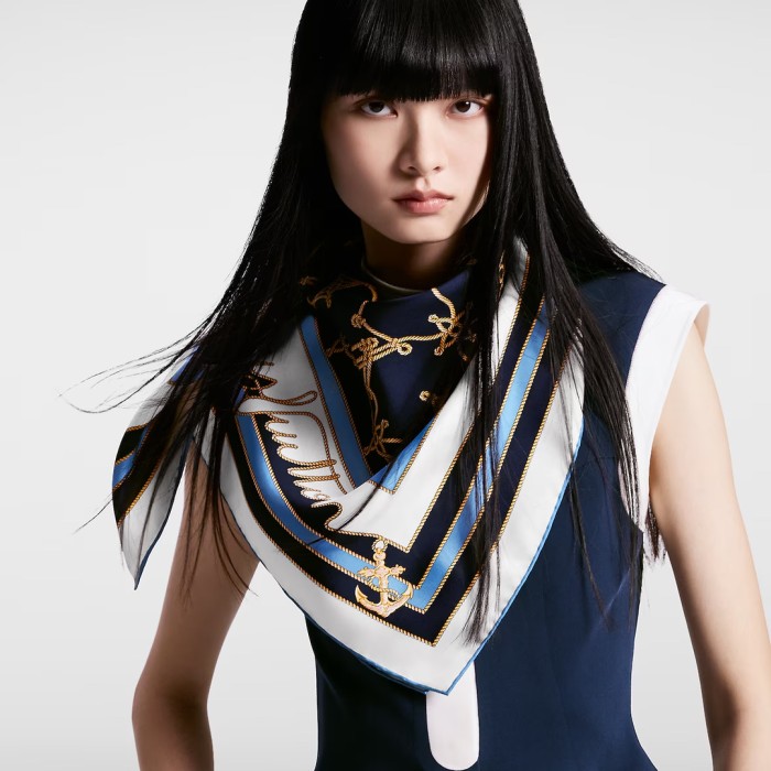 Cotton silk scarf, size 90x90cm, SF20-18