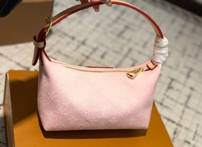 Denim split leather bag, 4A,size 19x11cm,no box,B50-41