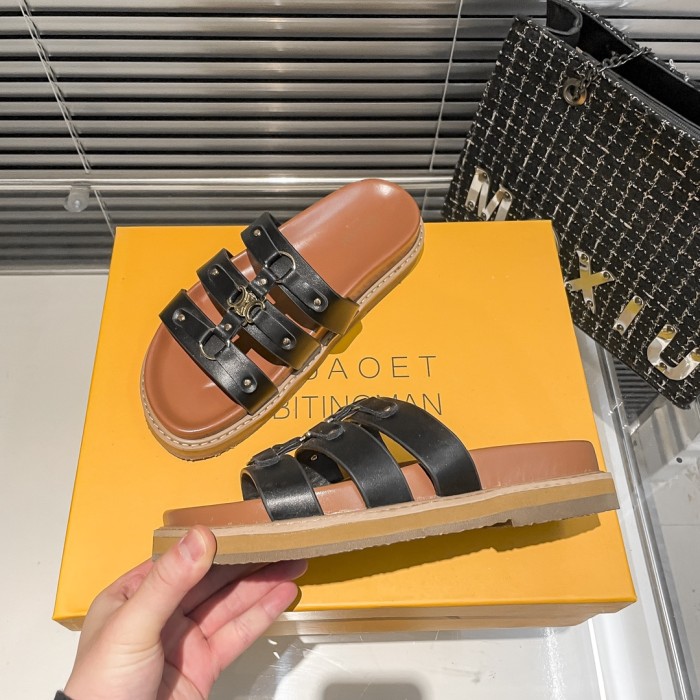 Women flat slipper shoes,  size 35-40, SS60-3063-3065