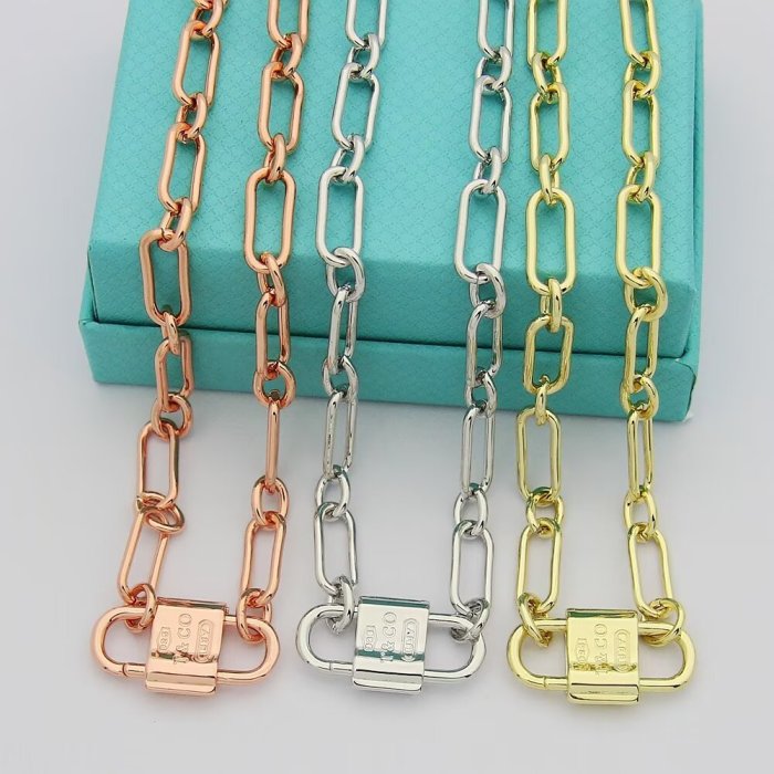 Lock necklace  jewelry ,with box,  J25-153