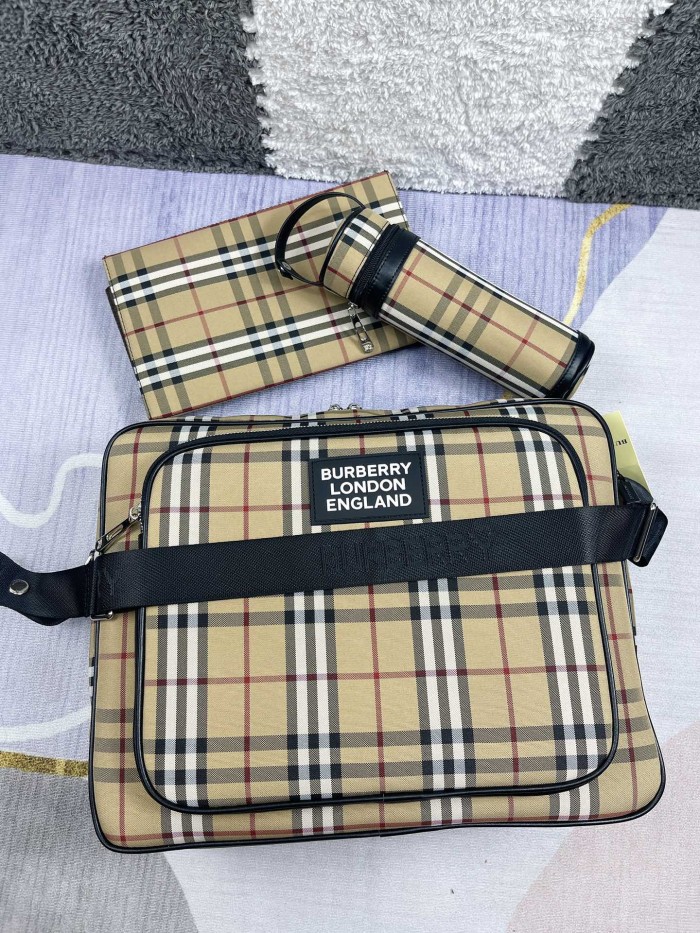 Canvas and split leather baby diaper bag + nursing bottle bag+ cushion, AAA, no box,diaper bag size  42x30x15cm,B98-130