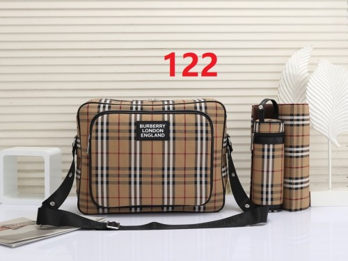 Canvas and split leather baby diaper bag + nursing bottle bag+ cushion, AAA, no box,diaper bag size  42x30x15cm,B98-122