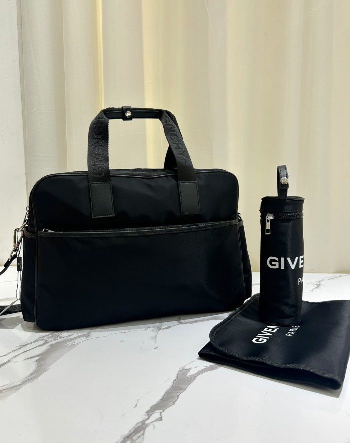 Canvas and split leather baby diaper bag + nursing bottle bag+ cushion, AAA, no box,diaper bag size  42x30x15cm,B98-124